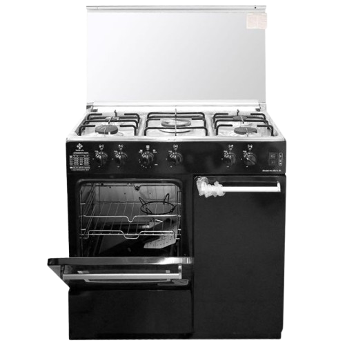 cuisinière-5-feux---belle-vie---50-x-90-cm---avec-port-bouteille-à-gaz---noir---garantie-de-6-mois