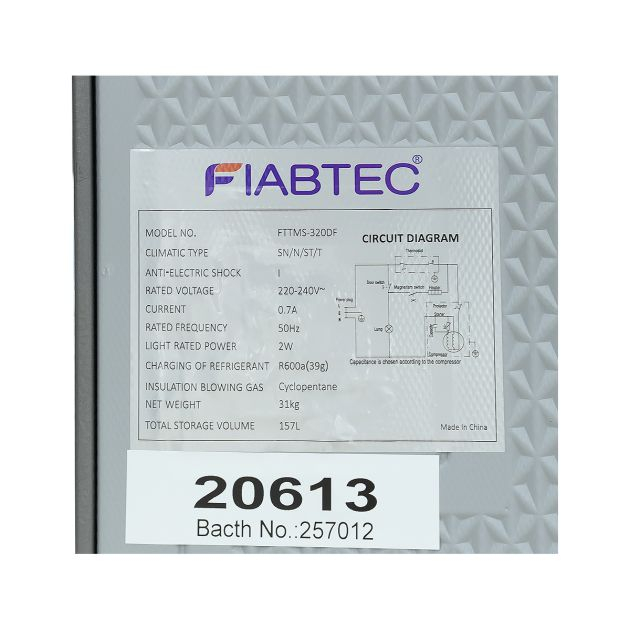 réfrigérateur-combiné---fiabtec---fttms-320df---157-litres---gris---garantie-6-mois