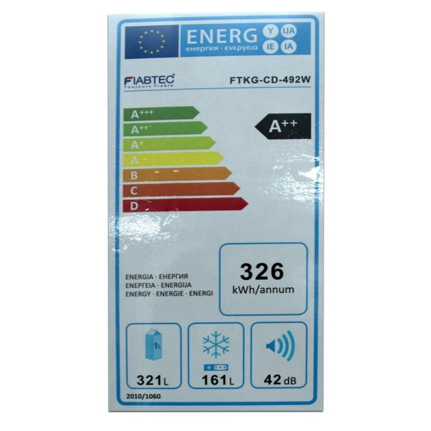 réfrigérateur-porte-française-double-battant---482-litres---fiabtec---ftkg-cd-492w---no-frost-a+++---acier-inoxydable---garantie-6-mois