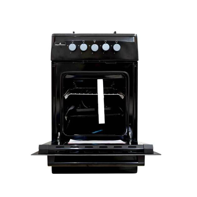 cuisinière-à-gaz---super-flame---standard---sfk506040g---4-feux---50-x-60-cm---noir--6-mois-de-garantie