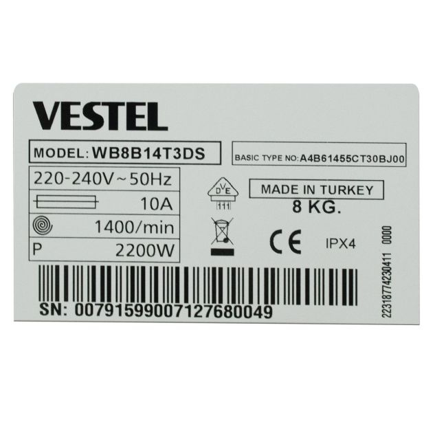 machine-à-laver-automatique---vestel---wb8b14t3ds---8kg---gris---Économie-a+++---garantie-6-mois