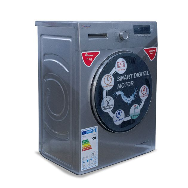 machine-à-laver-automatique---millennium---6kg---wm-fl6012slv---chargement-frontal---argent---garantie-6-mois