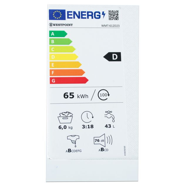 machine-à-laver-automatique---westpoint---6kg---inverter---wmt-612d23---1850w---blanc---garantie-06-mois