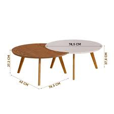 table-centrale-luna-round-en-bois-massif-avec-pattes-–-60375