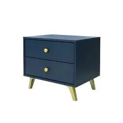 petit-armoire-à-2-tiroirs,-noire-et-or-(hx23005)