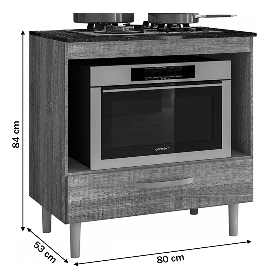 base-de-table-de-cuisson-et-four-cabinet