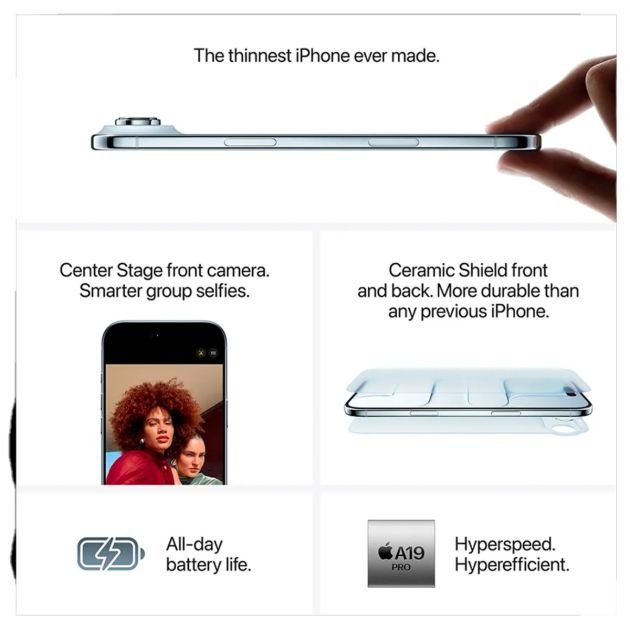 précommandez-iphone-17-air---1-to---12go-ram---6,5"---apple-a19-pro---dual-esim---48mp/18mp---3149mah---garantie-6-mois