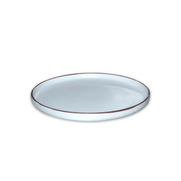 service-de-table---set-de-12pcs---résistant-en-grès-céramique---atmosphere-of-art---a0104666---ref55---4pcs-assiette-ronde-large-27cm---4pcs-assiette-dessert-20cm---4pcs-bols-18-cm---blanc-avec-bordure-marron