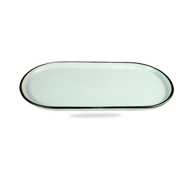 service-de-table-19-pièces-résistant---wy-(design-aisha)---6-grandes-assiettes-rondes-27-cm---6-assiettes-à-dessert-20-cm---6-bols-14-cm---1-plateau---céramique-grès---beige-avec-bordure-argenté