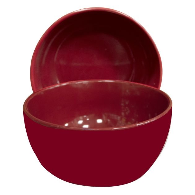 bols-ultra-résistants-et-compatibles-micro-ondes---3-pièces---céramique-en-porcelaine---rouge