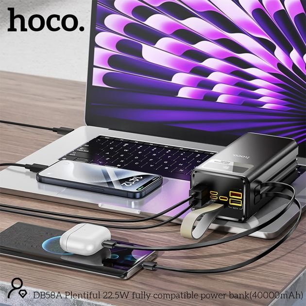 powerbank-hoco-db58b---50000mah---22,5-watts---câbles-+-torche-intégrés---garantie-3-mois-696a4f9ecccfc