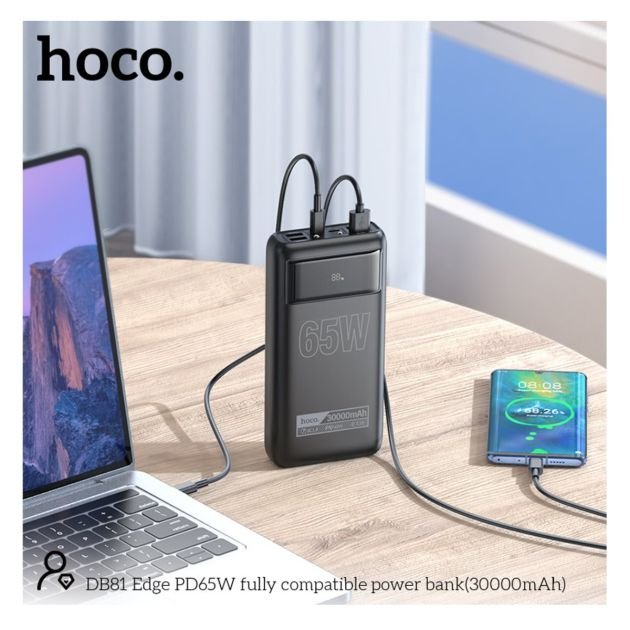 powerbank-hoco-db81a---65-watts---recharge-laptop-avec-entrée-type-c---50000mah---torche-intégrée---garantie-3-mois-696a51e480e12