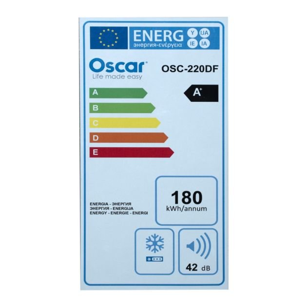 congelateur-coffre-oscar-osc-220df-116-litres-systeme-statique-thermostat-reglable-panier-amovible-gris-noir-garantie-6-mois-7124