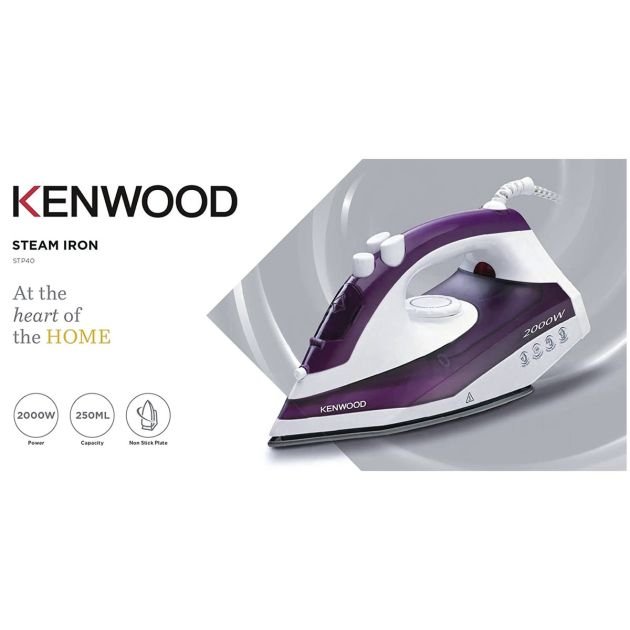 fer-a-repasser-a-vapeur-kenwood-stp40000wp-2000w-250ml-violetblanc-garantie-3-mois-7557