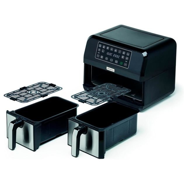 friteuse-numerique-multifonction-sans-huile-avec-double-compartiment-de-friture-khealthy-fry-dual-kenwood-hfm75-2500-w-8-l-35c-200c-noirargent-garantie-3-mois-7574