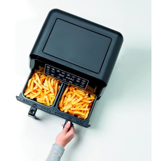 friteuse-numerique-multifonction-sans-huile-avec-double-compartiment-de-friture-khealthy-fry-dual-kenwood-hfm75-2500-w-8-l-35c-200c-noirargent-garantie-3-mois-7574