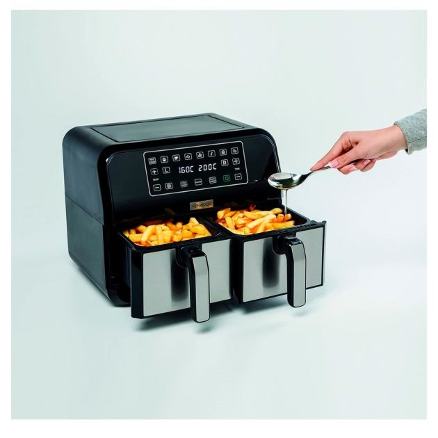 friteuse-numerique-multifonction-sans-huile-avec-double-compartiment-de-friture-khealthy-fry-dual-kenwood-hfm75-2500-w-8-l-35c-200c-noirargent-garantie-3-mois-7574