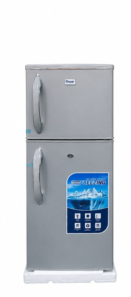 un-refrigerateur-congelateur-vertical-de-marque-oscar-de-couleur-grise150l6mois-de-garantie-7993