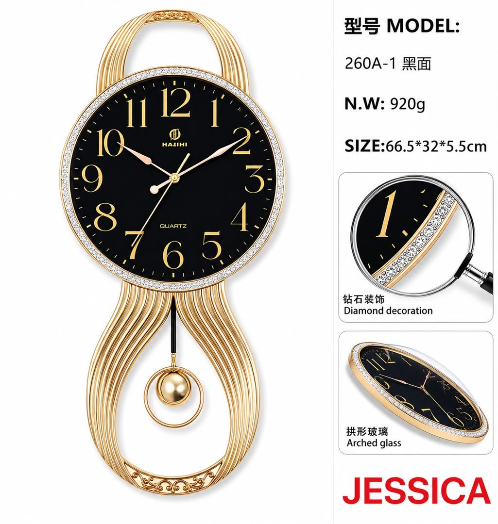 horloge-murale-pendule-doree-avec-strass-marque-hajihi-8260