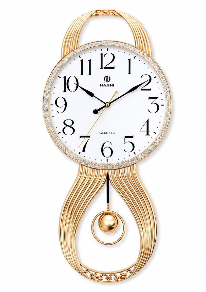 horloge-murale-pendule-doree-avec-strass-cadran-blanc-marque-hajihi-8261