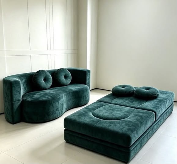canape-lit-convertible-en-velours-vert-emeraude-design-organique-8276