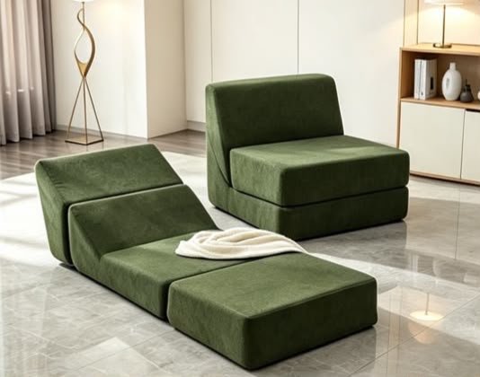 fauteuil-lit-pliable-en-tissu-cotele-vert-olive-8280