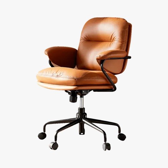 chaise-de-bureau-ergonomique-en-simili-cuir-cognac-style-vintage-8296