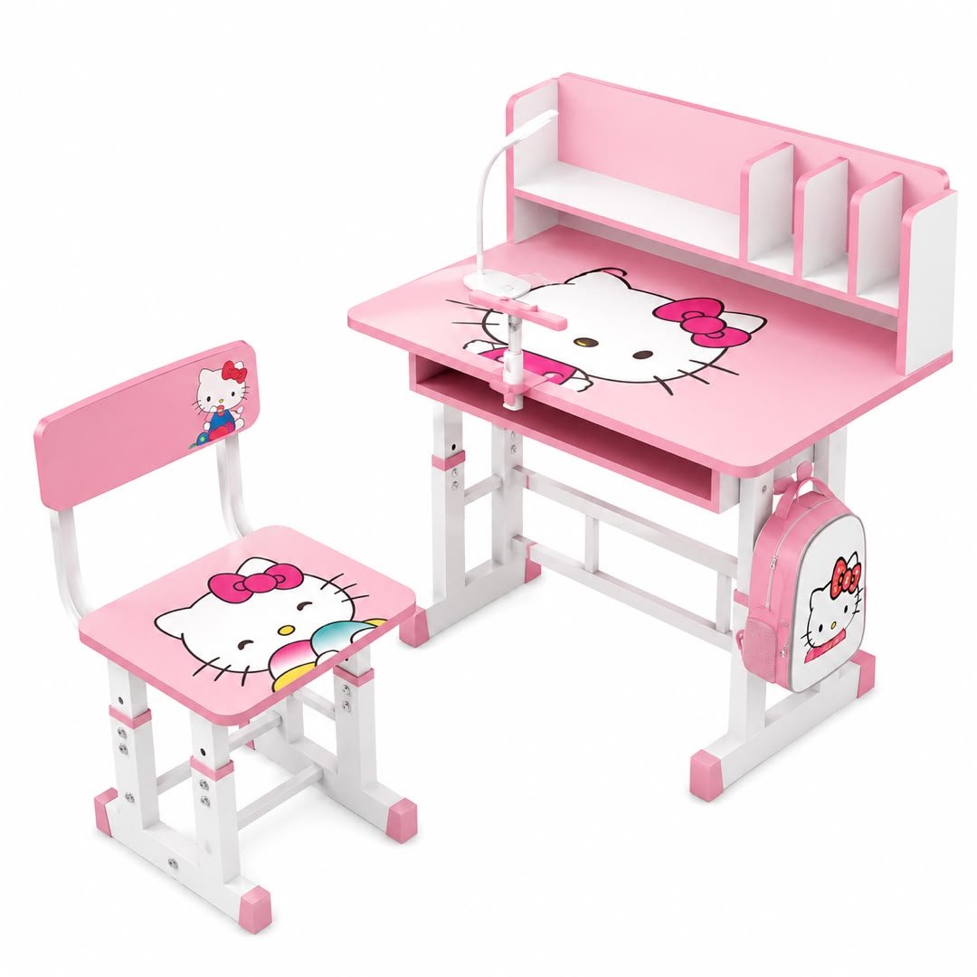 ensemble-bureau-et-chaise-enfant-hello-kitty-reglables-en-hauteur-rose-8307
