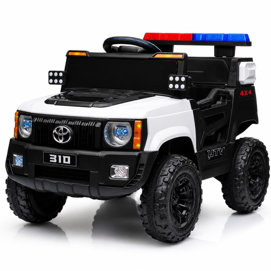 voiture-electrique-enfant-style-police-4x4-blanc-et-noir-8359
