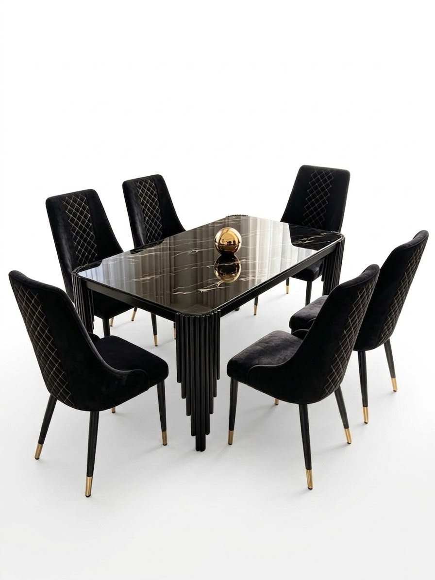 ensemble-table-a-manger-prestige-noir-or-6-chaises-8453