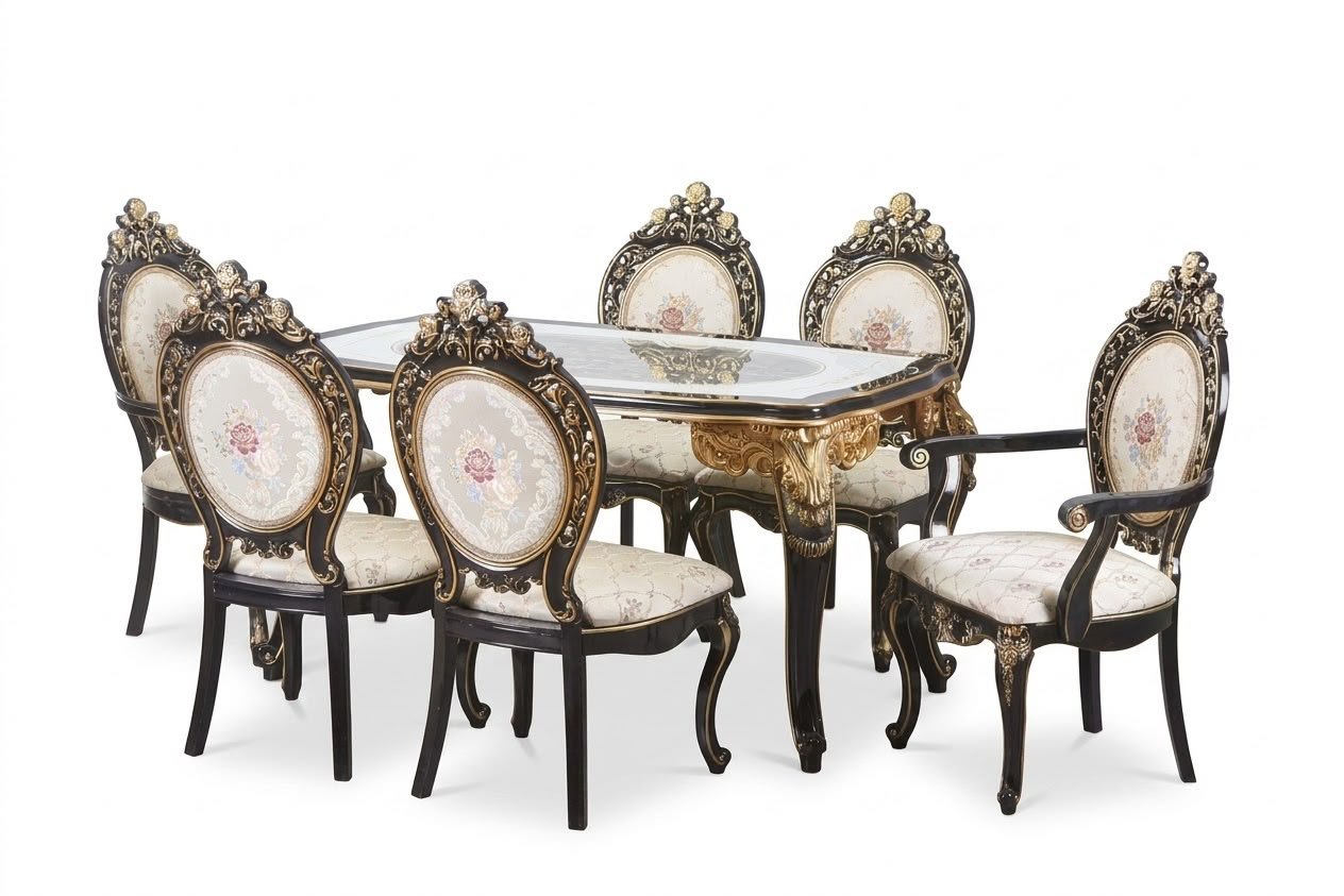 ensemble-table-a-manger-baroque-noir-or-6-chaises-8488