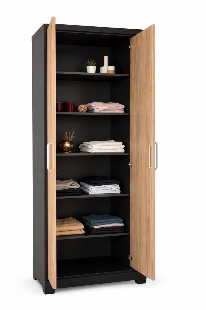 armoire-de-rangement-6-etageres-bois-clair-structure-noire-8531
