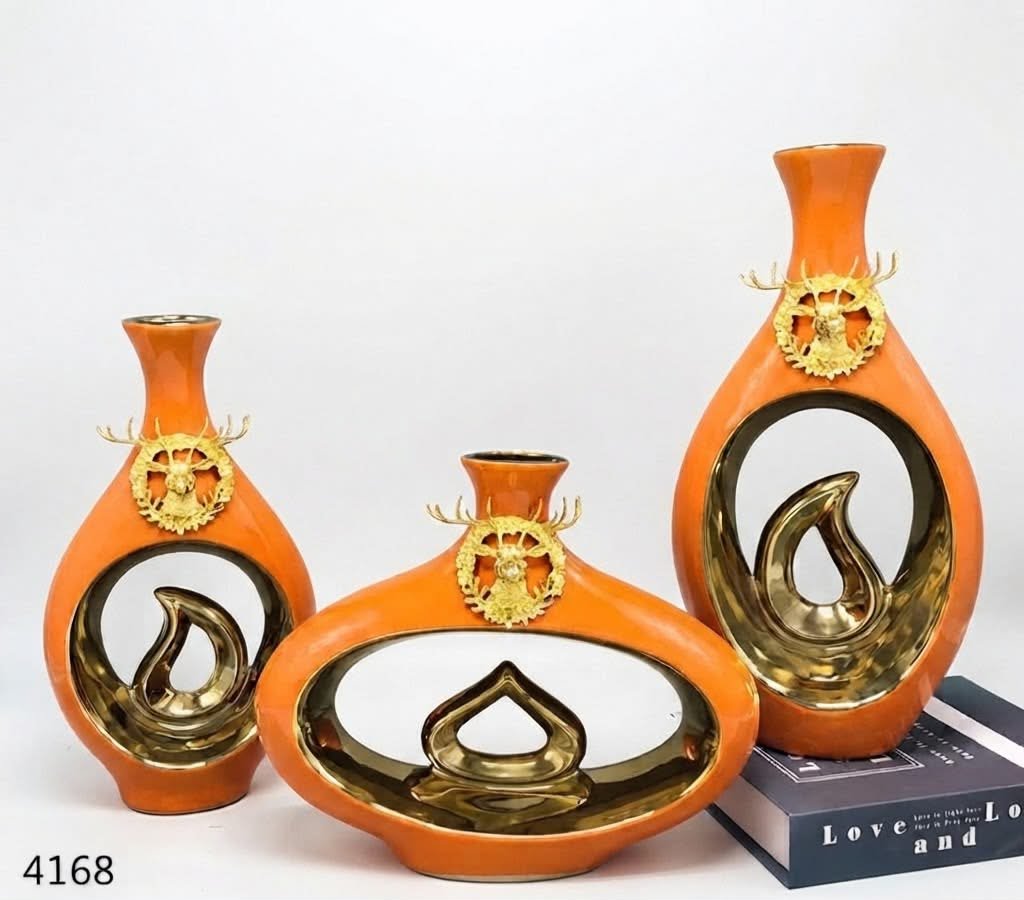 ensemble-de-vases-decoratifs-orange-et-dore-3-pieces-8576