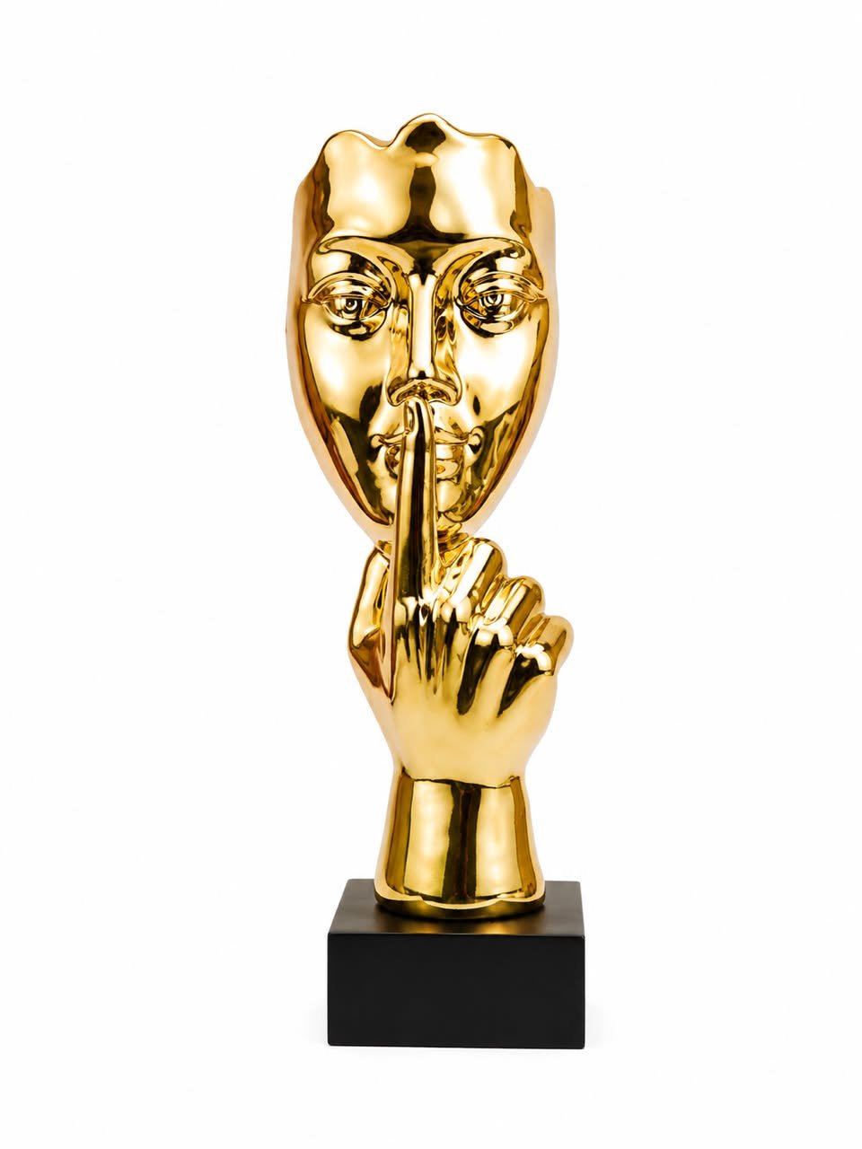 statuette-decorative-doree-silence-design-artistique-8591