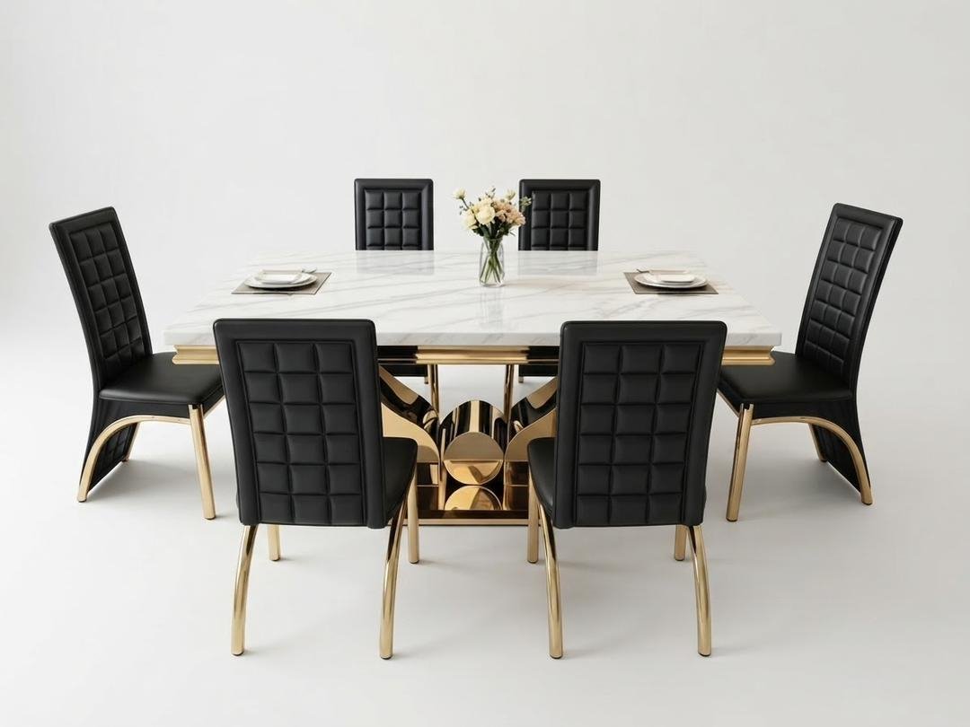 ensemble-table-a-manger-marbre-chaises-matelassees-dorees-6-chaises-8736