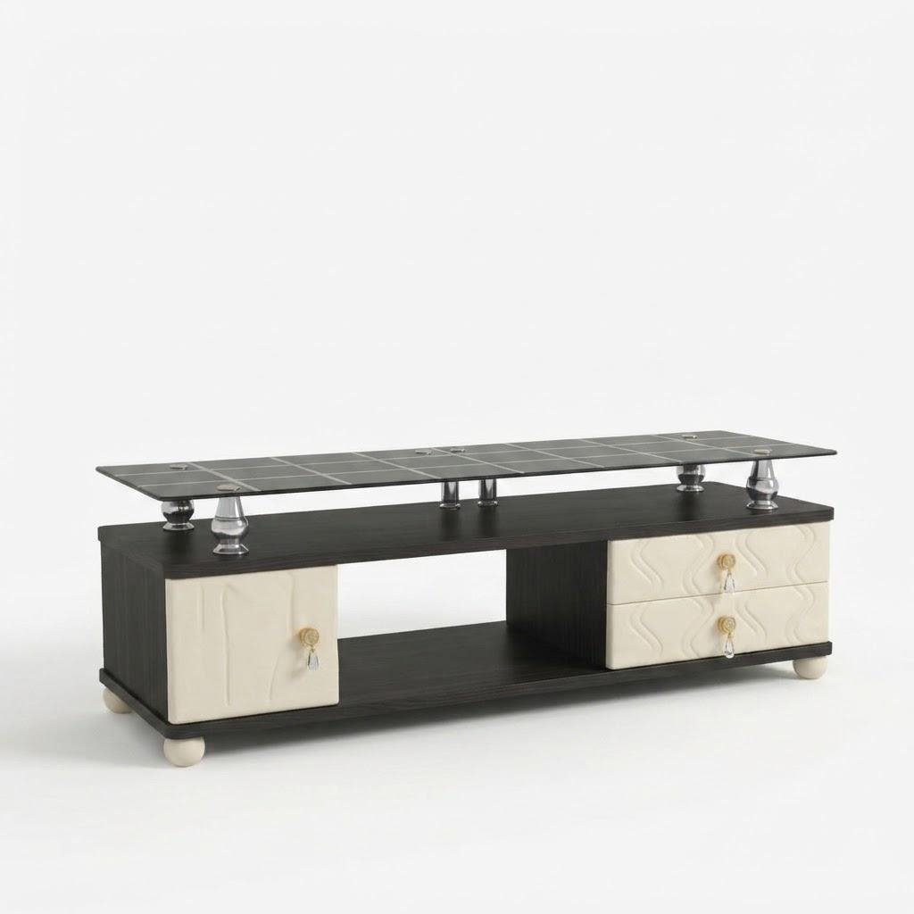 meuble-tv-wenge-ivoire-avec-plateau-verre-sureleve-8738