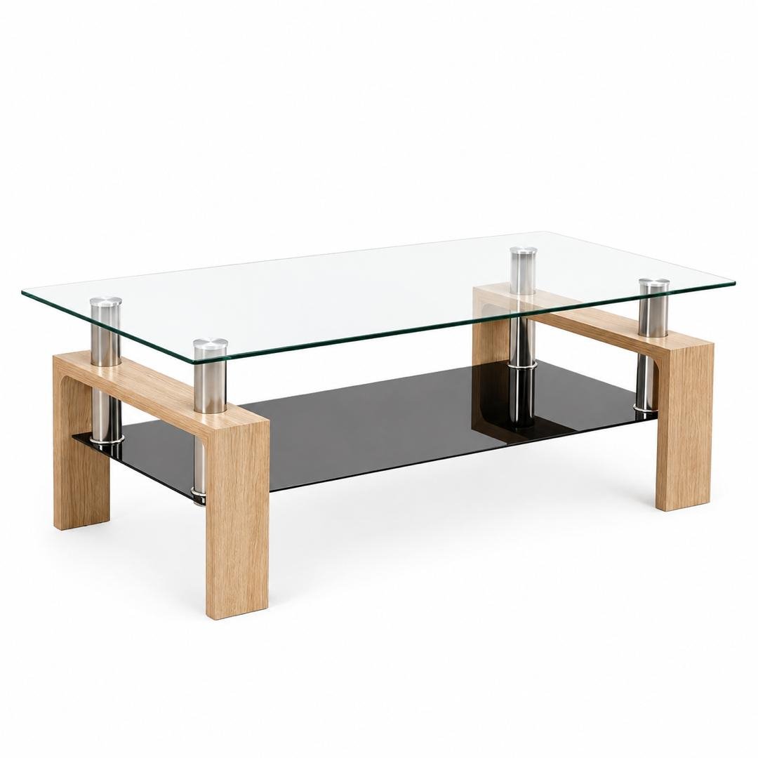 table-basse-verre-bois-clair-a-double-plateau-8755