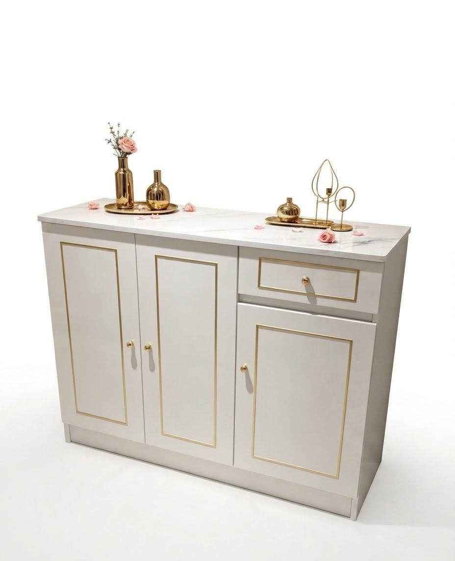 buffet-bas-blanc-plateau-marbre-avec-liseres-et-poignees-dorees-8789