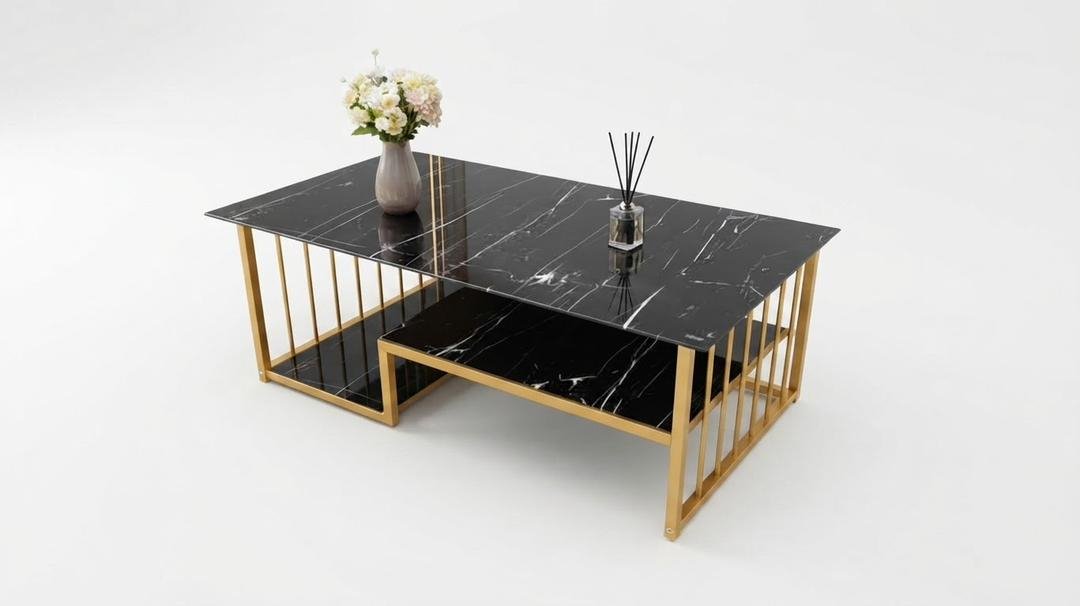 table-basse-rectangulaire-double-plateau-marbre-noir-et-structure-doree-8795