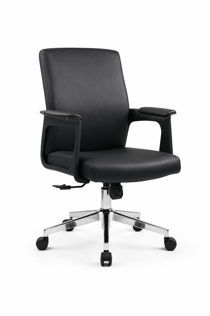 chaise-de-bureau-ergonomique-en-cuir-synthetique-noir-8818