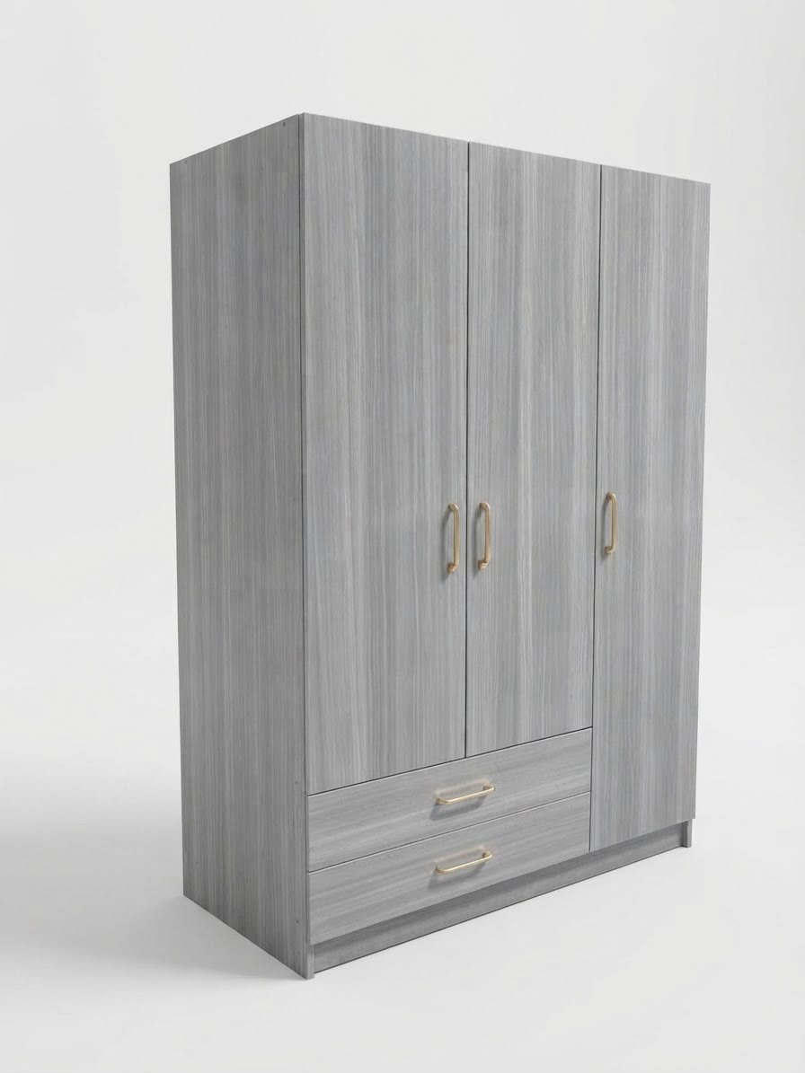 armoire-3-portes-avec-tiroirs-finition-bois-gris-8828