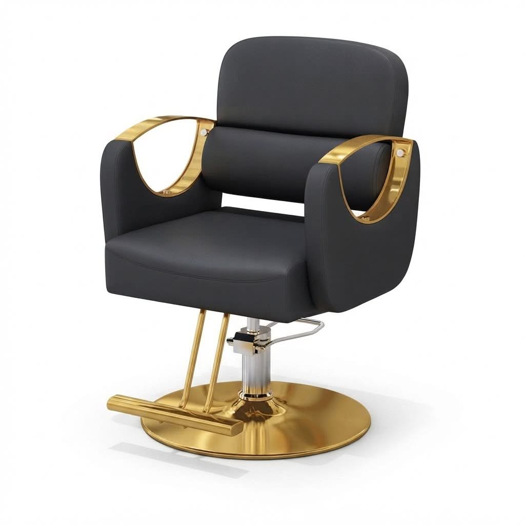 fauteuil-de-coiffure-noir-et-dore-avec-verin-chrome-8841