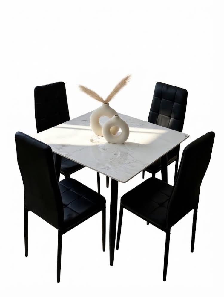 ensemble-table-a-manger-marbre-blanc-4-chaises-noires-8869