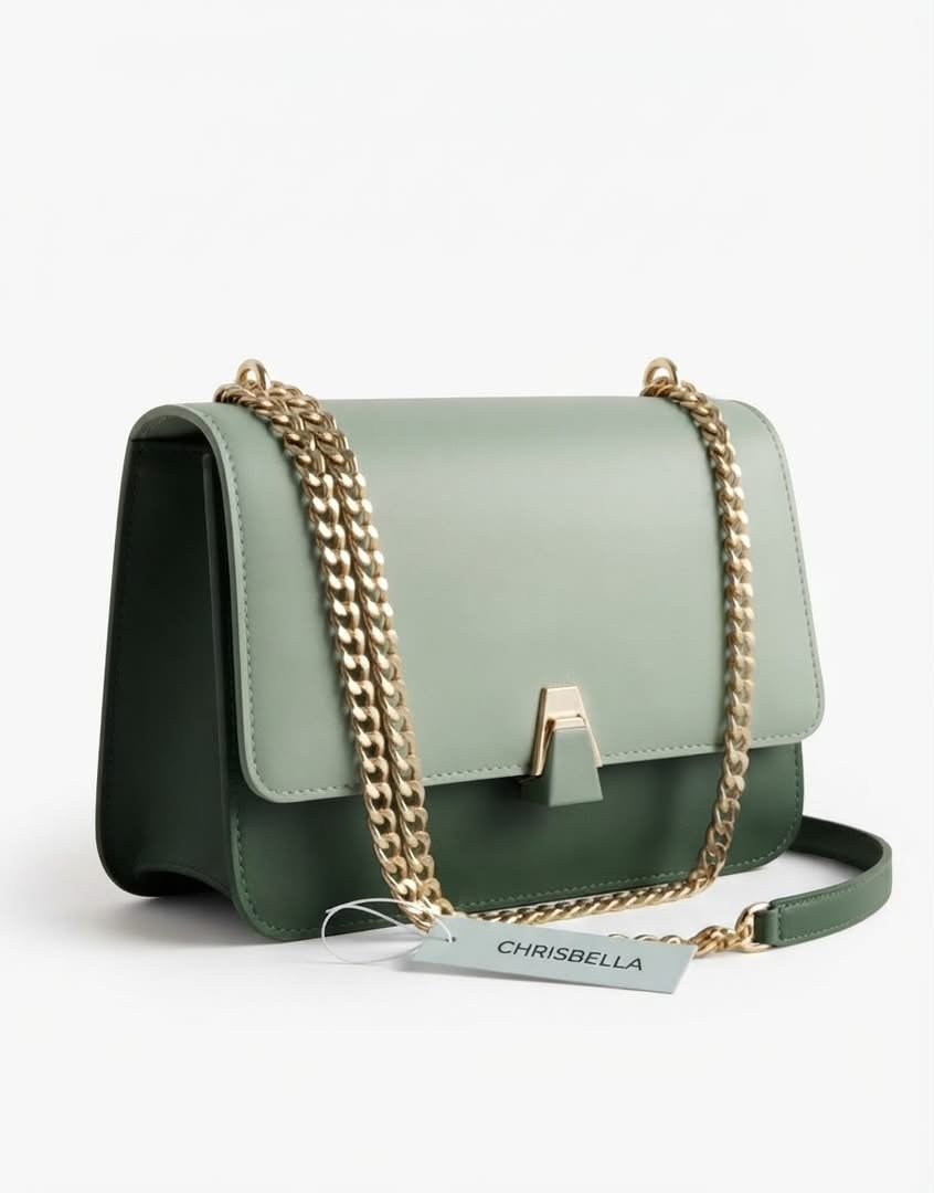 sac-a-main-chrisbella-paris-degrade-de-vert-et-chaine-doree-8911