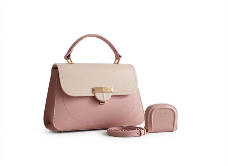 sac-a-main-et-pochette-assortis-chrisbella-paris-bicolore-beige-et-rose-poudre-8916