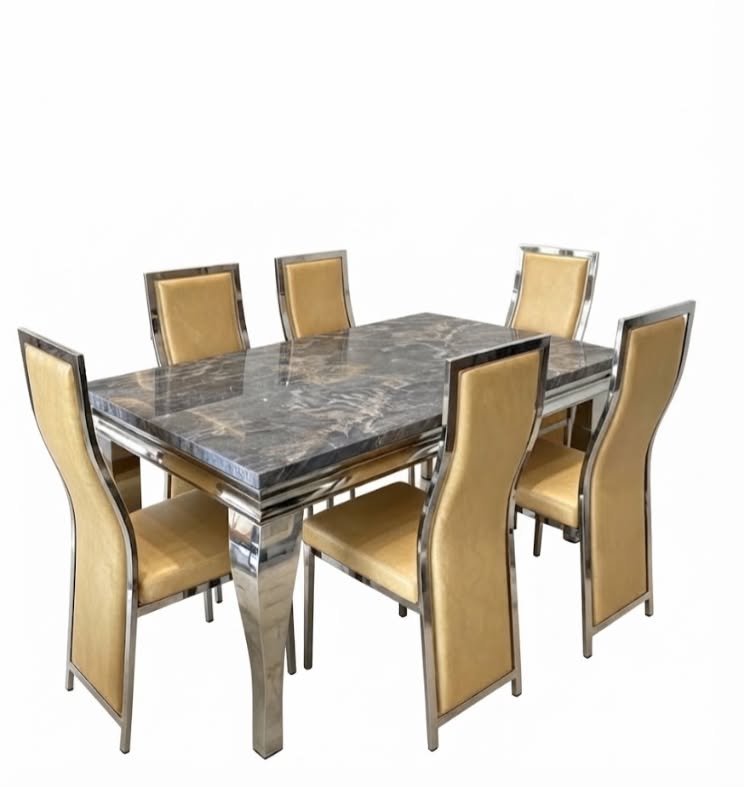 salle-a-manger-6-places-table-en-marbre-et-chaises-capitonnees-camel-8933