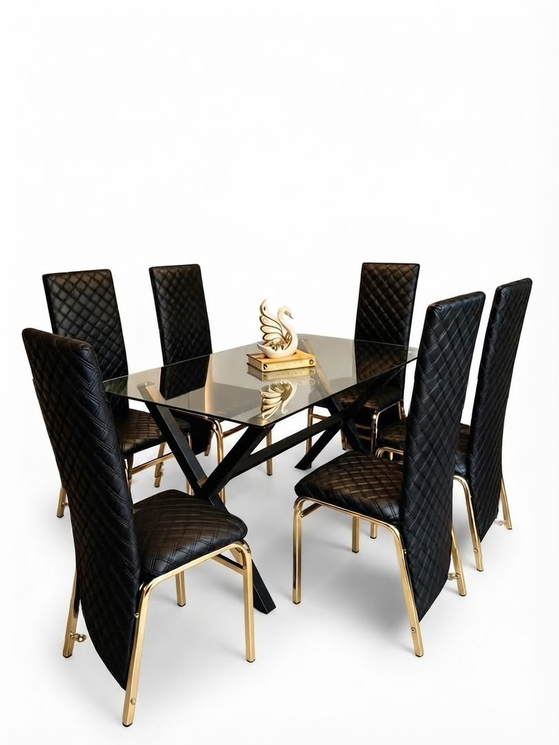 ensemble-table-en-verre-150-x-90-cm-et-6-chaises-a-haut-dossier-noir-matelasse-une-salle-a-manger-de-prestige-9055