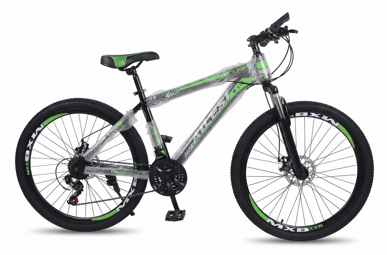 vtt-gris-noir-et-vert-a-suspension-avant-freins-a-disque-et-derailleur-le-velo-tout-terrain-pour-rouler-partout-9060