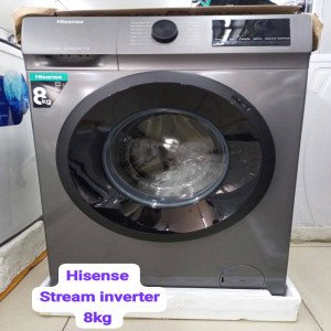 machine-à-laver-automatique---8kg---hisense-stream-inverter---wfqp8014evmt---argent---garantie-6-mois