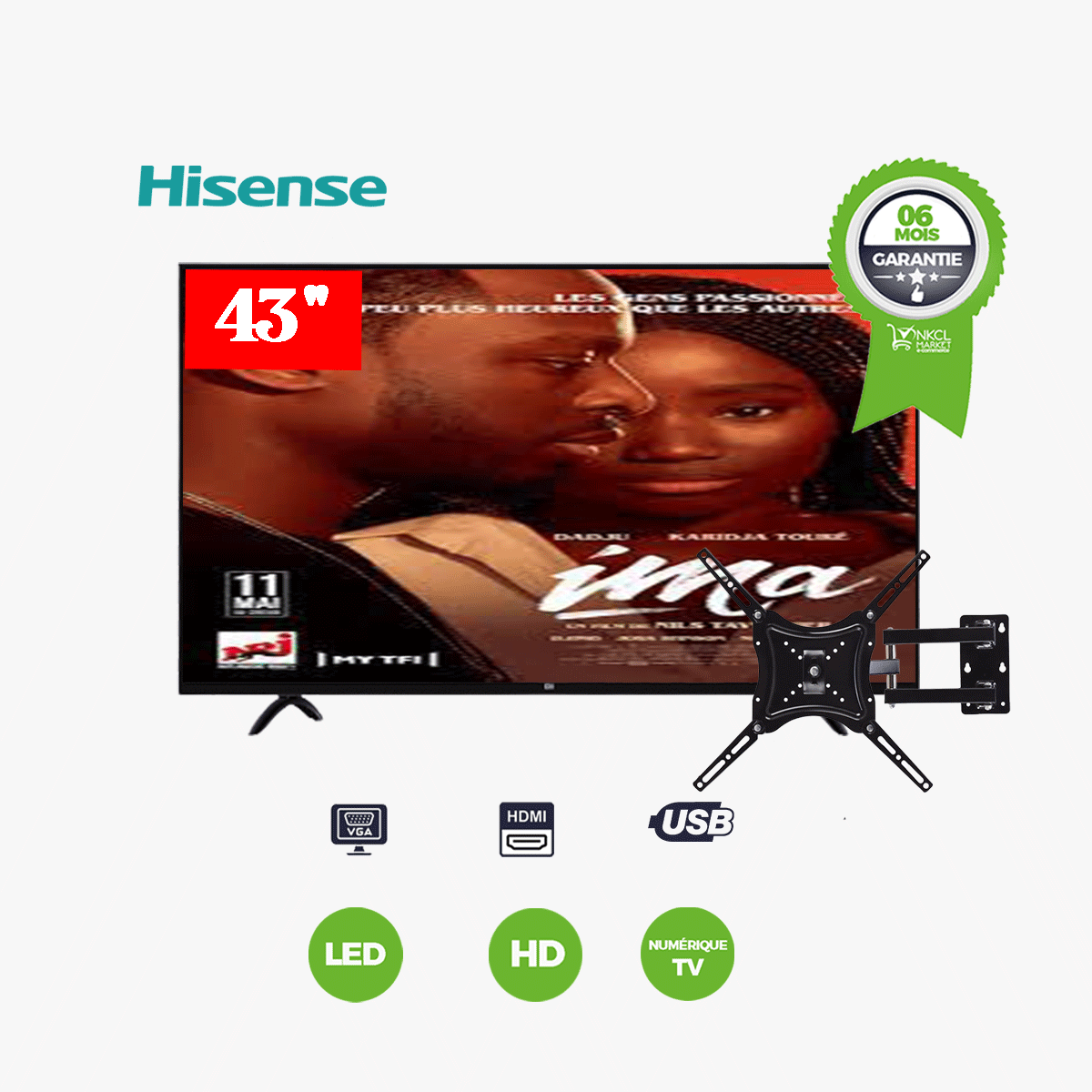 tv-numérique-hisense-43’’---43a5200---fhd---noir---06-mois-de-garantie